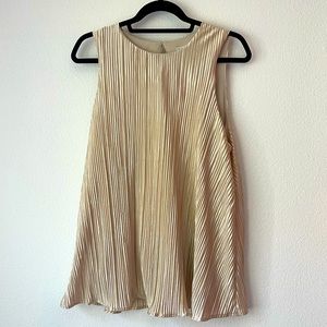 NWOT Cream Shimmer Tank Blouse